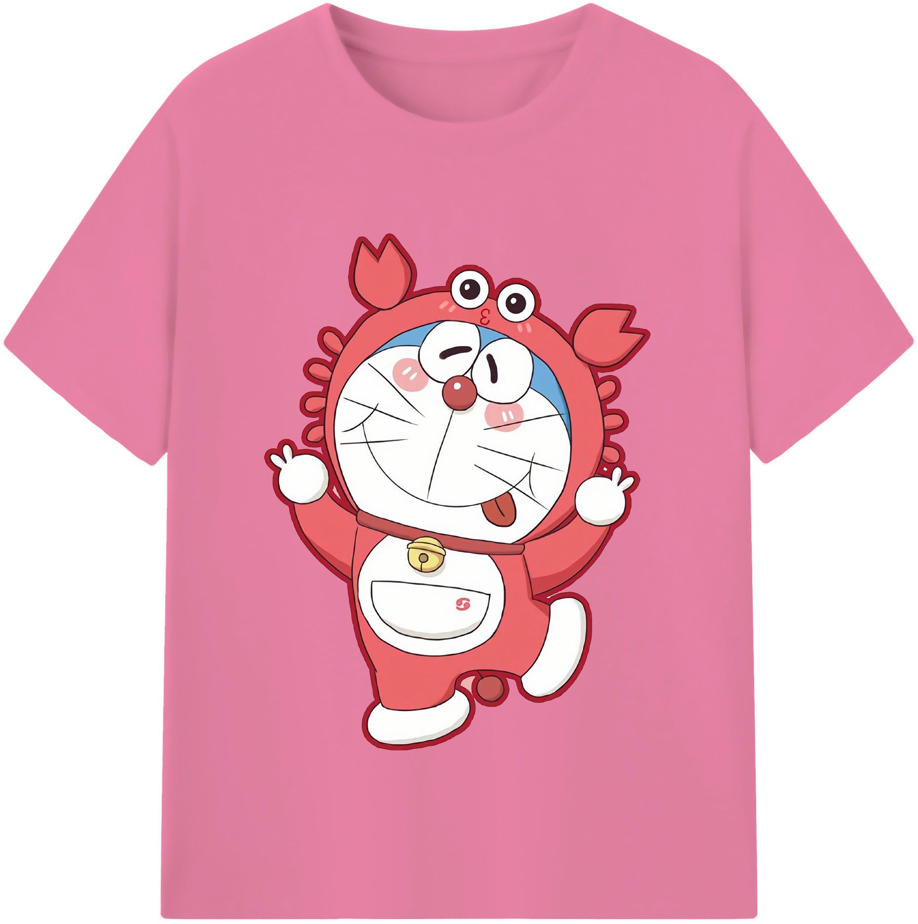 （画像用） ドラえもん Doraemon 綿100％半袖Tシャツ（フロントプリント）